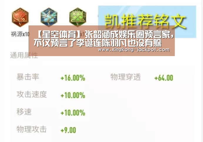 【星空体育】张韶涵成娱乐圈预言家,不仅预言了李诞连陈羽凡也没有躲(图4) 星空推荐